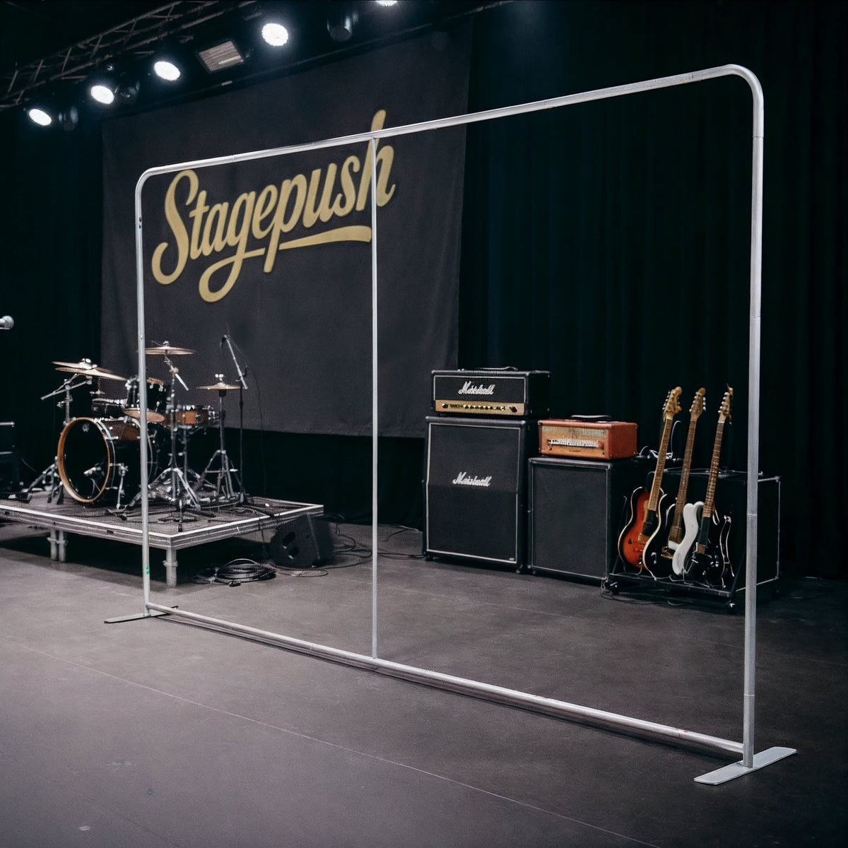 Custom Stage Backdrop for Bands – Print Your Design – Stagepush